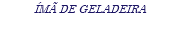 ÍMÃ DE GELADEIRA