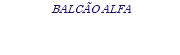 BALCÃO ALFA
